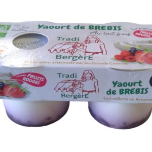 Yaourt brebis fruits rouges du causse 2x100g