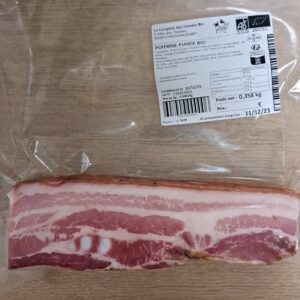 Poitrine de porc fumée bio 300g