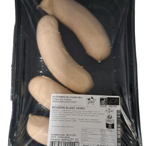 Boudins Blancs Bio x4 SA