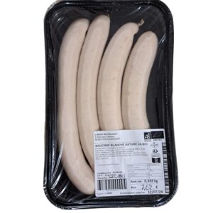 Saucisse Blanche Nature Bio x1kg SA