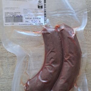 Boudin Noir Aux Oignons Bio x2 SV