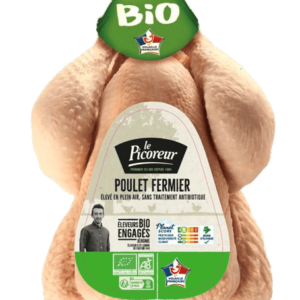 Poulet Entier Blanc Fermier Bio 1,5kg et +